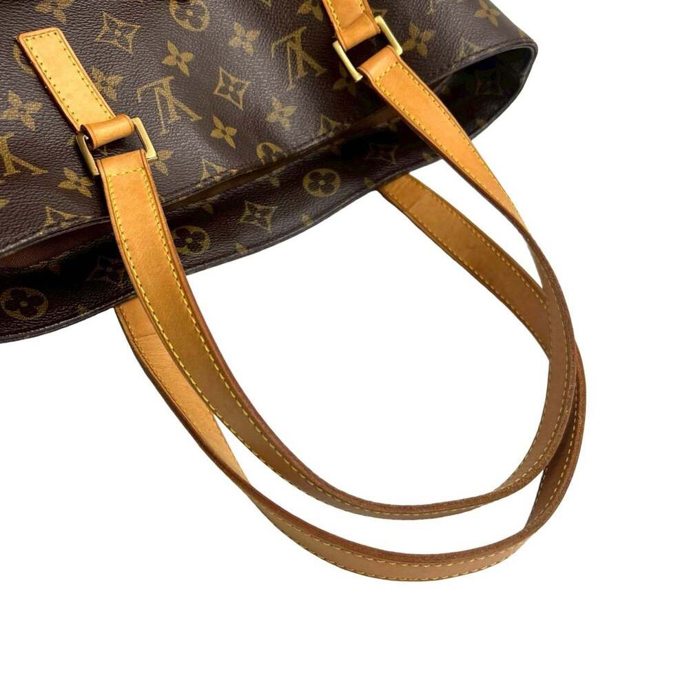 LOUIS VUITTON Authentic Brown Monogram Leather Tote Bag - Picture 4 of 10